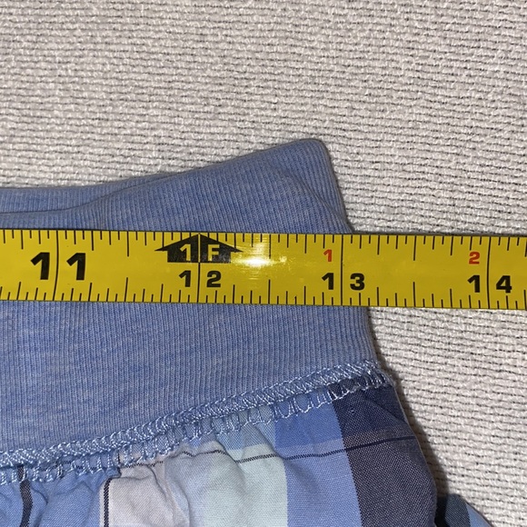 L.L Bean women’s blue and white plaid pull on cotton pants size small - Picture 7 of 10